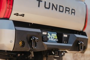 Toyota Tundra Rear Bumper - DV8 Offroad - Spec Series, Mid-Width, Steel - Black - `22-`26